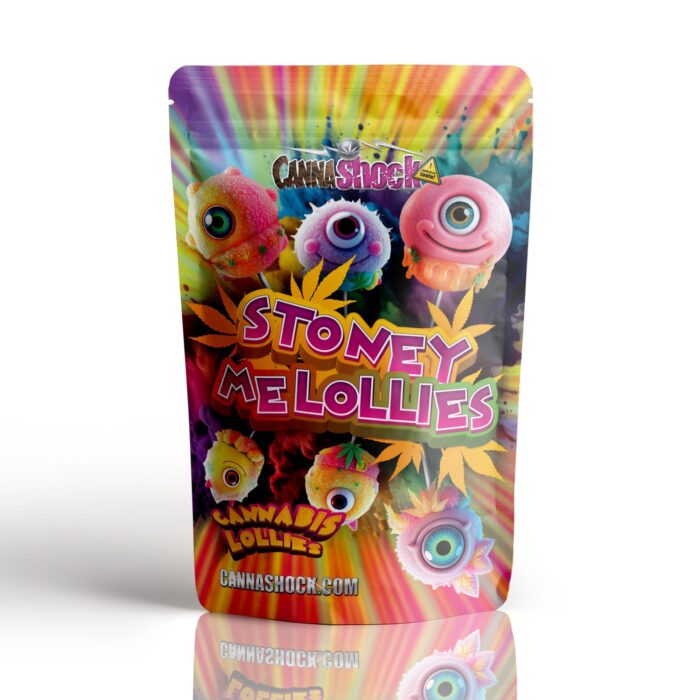 Stoney Melollys 2 Pack Of Lollipops Strawberry (Strong)
