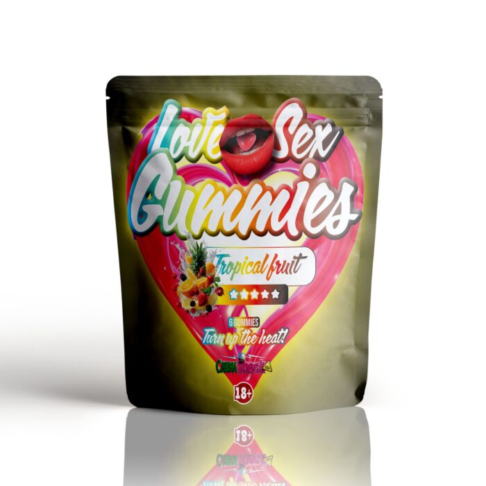Love Sex Gummies Tropical Fruit Libido Boost (6 Gummies Per Pouch)